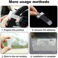 Windscreen Cardholder Fastag Stand Transparent Ticket Holder Car (2 Pc)