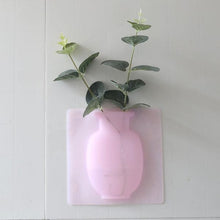 Wall Hanging Silicone Flower Pot Sticker Plant Rack For Decoration (2 Pc, Multicolour)