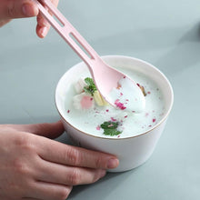 3 In 1 Reusable Spoon Knife Forks Tableware Spoon (3 Pcs, 2 Set)