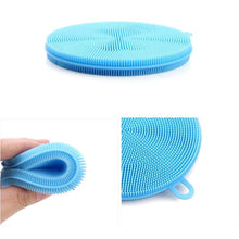 Silicone Dish Scrubber Sponge Mildew Free Non Stick Heat Resistant (2Pc)