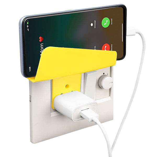 Plastic Secure Mobile Phone Charging Stand Holder (4 Pc, Mix Color)