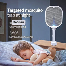 Mosquito Killer Racket Rechargeable Automatic Electric Fly Swatter  Mosquito Zapper Racket With Uv Light Lamp  Mosquito Swatter With Usb Charging Base  Electric Insect Killer Racket Machine Bat
