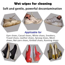 Shoe Cleaning Wet Wipes Fast Scrubbing Shoes Cleaning Tissue Sneakers Non-woven Detergent Quick Wipes Disposable Travel Portable Removes Dirt Stains