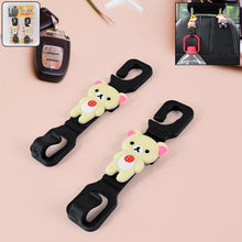 Multi-purpose Car Seat Headrest Hooks (Mix Design, 4 Pc)