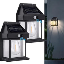 Solar Wall Lights  Lamp Outdoor Wireless Dusk To Dawn Porch Lights Fixture Solar Wall Lantern With 3 Modes Motion Sensor Waterproof Exterior Lighting With Clear Panel (1 Pc )