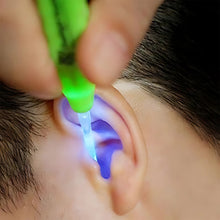Green Led Flashlight Earpick With Tweezer (4 Pc)