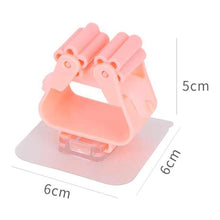 Magic Sticker Series Self Adhesive Mop And Broom Holder (3 Pc)