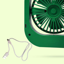 Portable Usb Fan - Rechargeable Fan With 2 Speeds 180 Rotating Rechargeable Fan Quiet Personal Fan For Travel In The Car Outdoors (Battery Not Include)