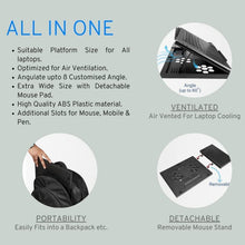 Laptop Stand Suitable Portable Foldable Compatible With MacBook Notebook Tablet Tray Desk Table Book With Free Phone Stand