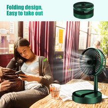 Telescopic Electric Desktop Fan Height Adjustable Foldable  Portable For Travel carry Silent Table Top Personal Fan For Bedside Office Table (Battery Not Include)