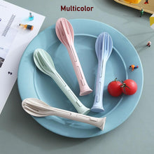 3 In 1 Reusable Spoon Knife Forks Tableware Spoon (3 Pcs, 2 Set)