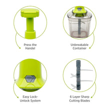 2 in 1 Press Vegetable Choppers For Kitchen (1100 Ml)
