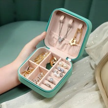 Jewellery Box For Women Mini Portable Jewelry Box Organiserpu Leather Jewlerrying Display Holder Small Travel Jewellery Box For Girls Women Mother Daughte Travel Ring Pendant Earring Necklace Storage Case