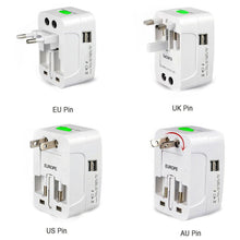 All-in-one Universal Worldwide Travelling Ac Adaptor Plug (Au, Uk, Us, Eu) International Power Charger Electric Usb Power Plug Socket Adapter Converter (1 Pc)