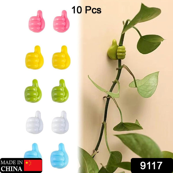 Thumb Cable Clips cord Holder Multi-functional Wall Hooks Cable Organizer Cable Management For Desk Home Office Car Multi Color (Pack Of 20)