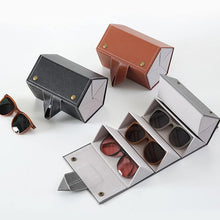 5 Slots Sunglasses Organizer Box Glass Holder Box Spectacle Case Of Sunglasses Specs Case Foldable Travel Glasses Case Storage (1 Pc)