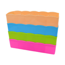 5-compartments Socks, Handkerchief, Underwear Storage Box Socks Drawer Closet Organizer Storage Boxes (Pack Of 4)