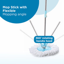Rapid Steel Spinner Bucket Mop 360 Degree Self Spin Wringing With 2 Absorbers For Home And Office Floor Cleaning Mops Set