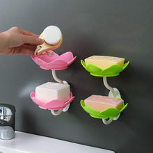 Dabble Layer Flower Self Draining Soap Dish Holder Bathroom Shower Soap Holder Dish Storage Plate Tray For Bathroom Kitchen Bathtub
