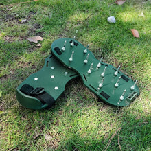Lawn Aerator Sandals Garden Grass Aerator Spiked Sandals Green Studded Shoes For Yard Patio Garden Excavation