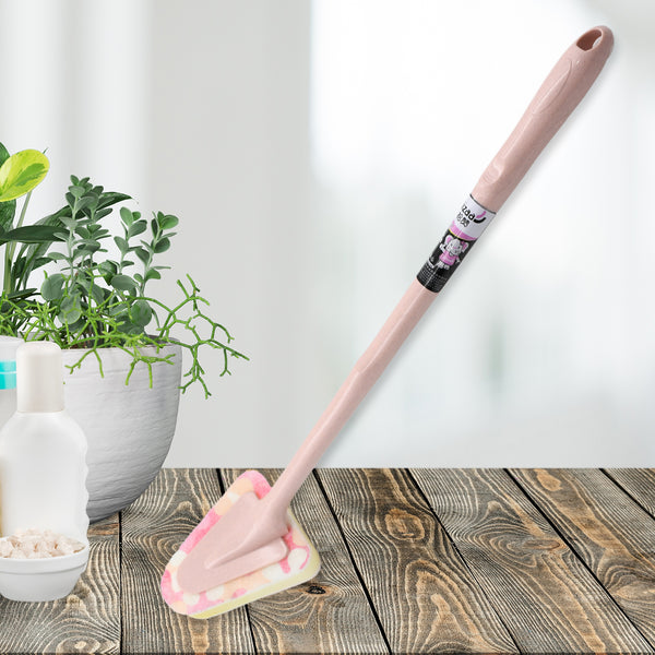 Cleaning Supplies Kitchen Handle Universal Triangular Sponge Multifunctional Bathroom Brush Handle Kitchen  Dining  Bar