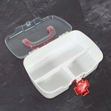 Medical Box 1 Piece Indoor Outdoor Medical Utility Medicine Storage Box Detachable Tray Medical Box Multi Purpose Regular Medicine First Aid Box With Handle  Transparent Lid