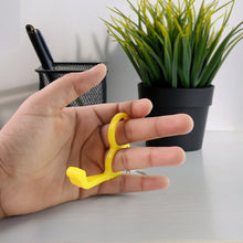2-in-1 Plastic Dual-finger Mobile Stand Cum Keyring  (Mixed Color, Pack of 6 Pcs)
