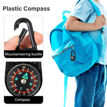 Clip Snap Hook Mini Compass (1 Pc, Mix Design)