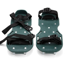 Lawn Aerator Sandals Garden Grass Aerator Spiked Sandals Green Studded Shoes (1 Pair)