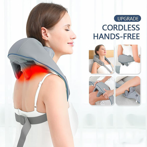 Neck and Shoulder Massagers With Heat Electric Rechargeable (1 Pc)