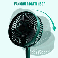 Telescopic Electric Desktop Fan Height Adjustable Foldable  Portable For Travel carry Silent Table Top Personal Fan For Bedside Office Table (Battery Not Include)