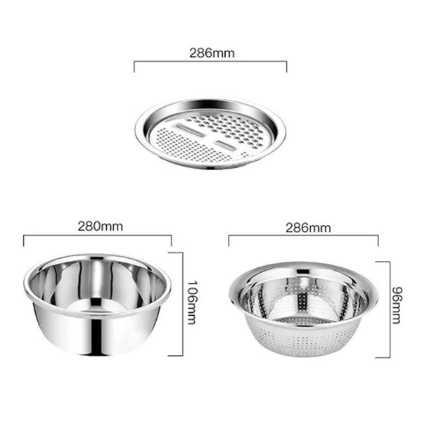 3 In 1 Kitchen Multipurpose Julienne Grater Salad Maker