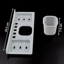 4 In 1 Plastic Soap Dish And Plastic Soap Dish Tray Used In Bathroom And Kitchen Purposes.