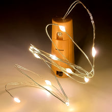 Wine Bottle Cork String Light Multi Led 2m Cable Length Copper Wire Battery Operated Warm White  1 Pc)