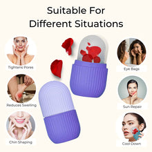Beauty Ice Roller For Face Massager Eye Reusable Face Rollers Facial Roller ( Purple Color)