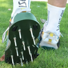 Lawn Aerator Sandals Garden Grass Aerator Spiked Sandals Green Studded Shoes (1 Pair)