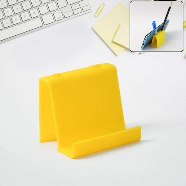 Multifunctional Plastic Mobile Phone Stand  Pen Holder (5 Pc, Mix Color)