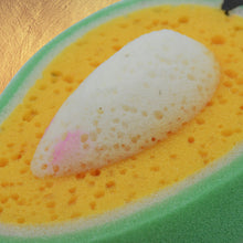 Sponge Household Kitchen Mango Shape Bowl Dish Washing Cleaning Pad Cleaner Bath Cleaning Sponge Dishwashing Sponge Mango (1 Pc)