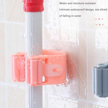 Magic Sticker Series Self Adhesive Mop And Broom Holder (3 Pc)