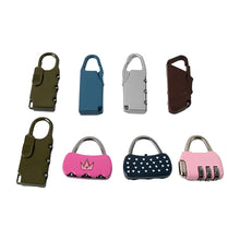 3 Digit Metal Combination Number Lock (2 Pc  Mix Design  Color)
