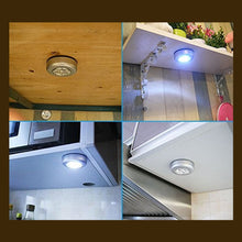 4 Led Battery-powered Wireless Night Light Stick Tap Touch Lamp Stick-on Push Light For Closets Cabinets Counters Or Utility Rooms Cordless Touch Light
