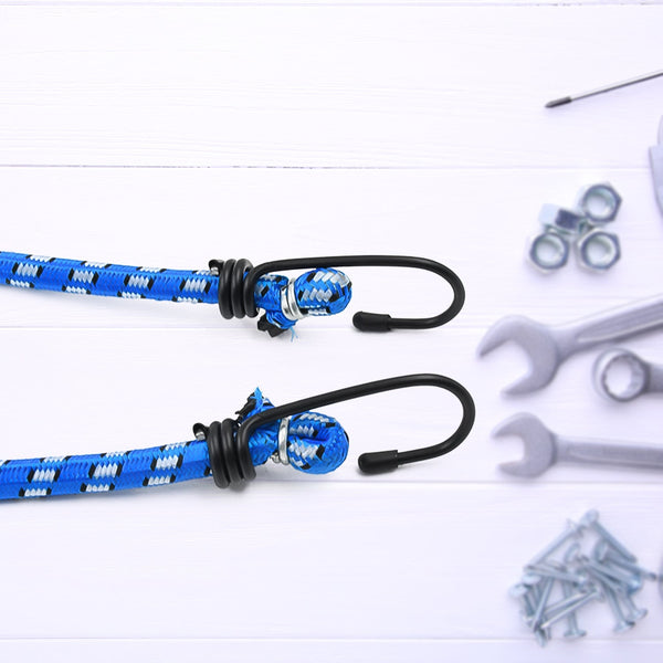 Nylon Elastic Tying Rope With Hooks (2Pc, 1 Mtr.)
