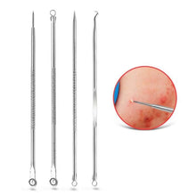 Blackhead Remover 4-in-1 Stainless Steel Pimple Extractor Tool (1 Set)