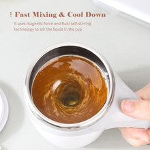 Stirring Coffee Mug Magnetic Stirring Coffee Cup  Stainless Steel Mug For Milk  Travel Mixing Cup  Self Stirring Coffee Mug Suitable For Coffee Milk Hot Chocolat  Battery Operated ( Battery Not Included )