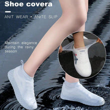 Non-slip Silicone Rain Reusable Anti Skid Waterproof Fordable Boot Shoe Cover (Large Size  1 Pair  Mix Color)