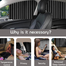 Curtain For Car Window Heat Sunshade Protection (4 Pcs With Curtain Hook  Adhesive Tap Set)