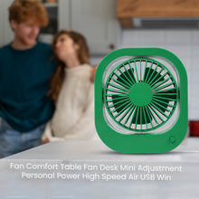Portable Usb Fan - Rechargeable Fan With 2 Speeds 180 Rotating Rechargeable Fan Quiet Personal Fan For Travel In The Car Outdoors (Battery Not Include)