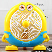 Plastic Cute Mini Cartoon Electric Usb Fan Desk Fan For Children (Battery Not Include)