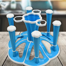 Miracle Plastic Glass Stand  Tumbler Holder  Glass Holder For Kitchen  Dining Table 6 Glasses Stand With 3 Pepper Salt