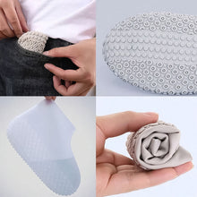 Non-slip Silicone Rain Reusable Anti Skid Waterproof Fordable Boot Shoe Cover (Large Size  1 Pair  Mix Color)